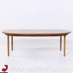 Mastercraft Mid Century Burlwood Expanding Dining Table with 3 Leaves