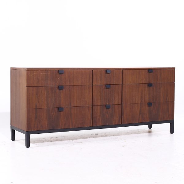 Milo Baughman for Directional Mid Century Walnut Lowboy Dresser