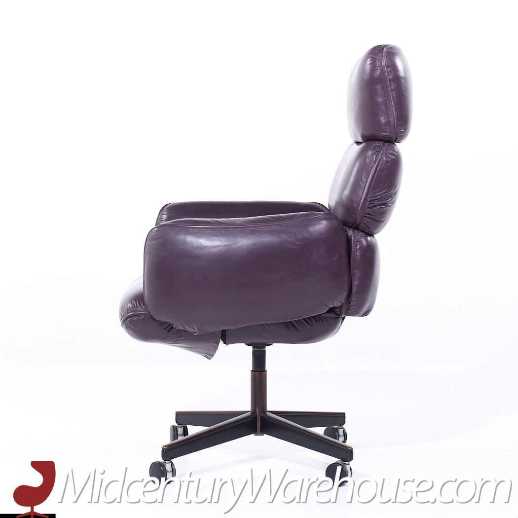 Otto Zapf for Knoll Mid Century Leather Office Chair