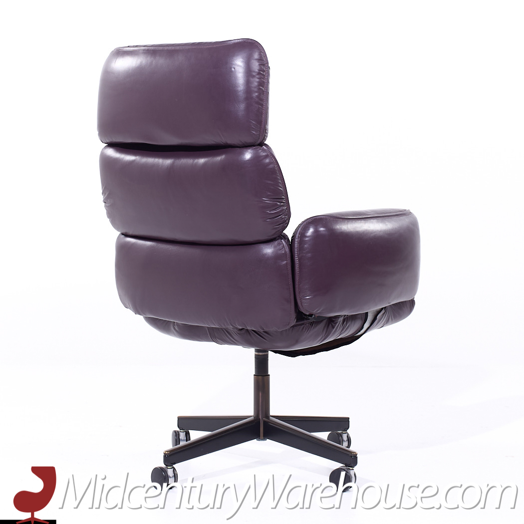 Otto Zapf for Knoll Mid Century Leather Office Chair