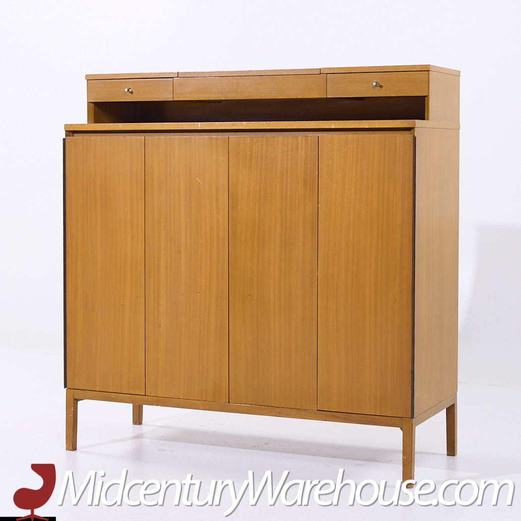 Paul Mccobb for Calvin Irwin Collection Mid Century Walnut Gentleman's Chest Dresser