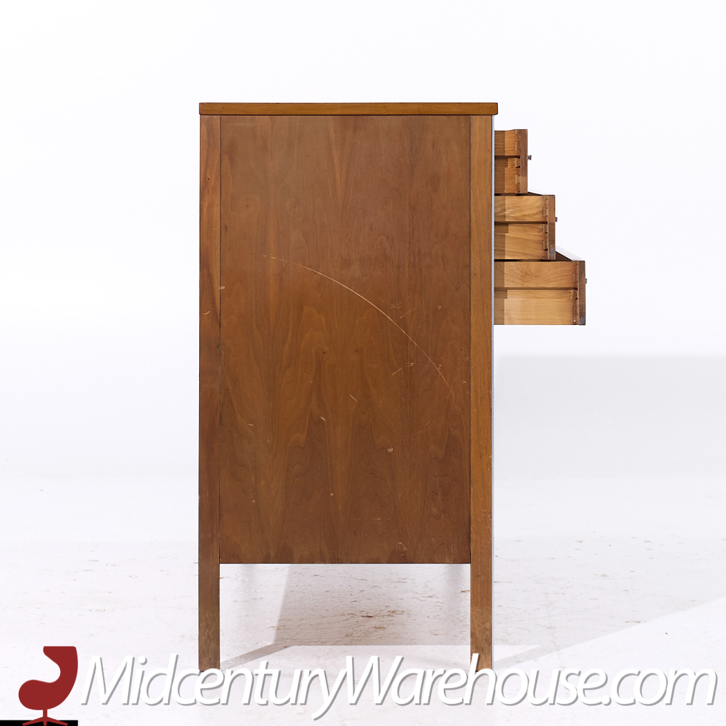 Paul Mccobb for Calvin Linear Mid Century Walnut Credenza