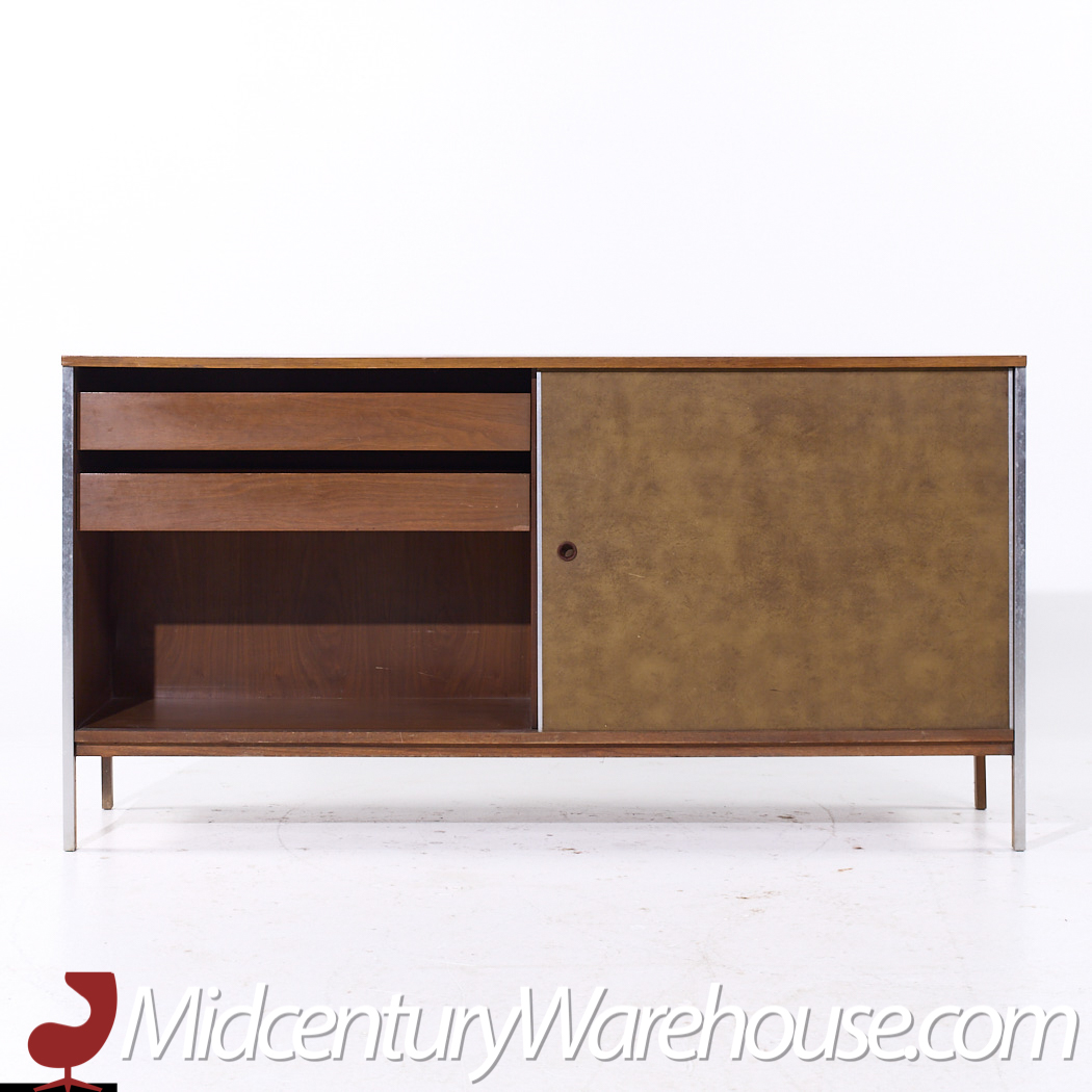 Paul Mccobb for Calvin Linear Mid Century Walnut Credenza