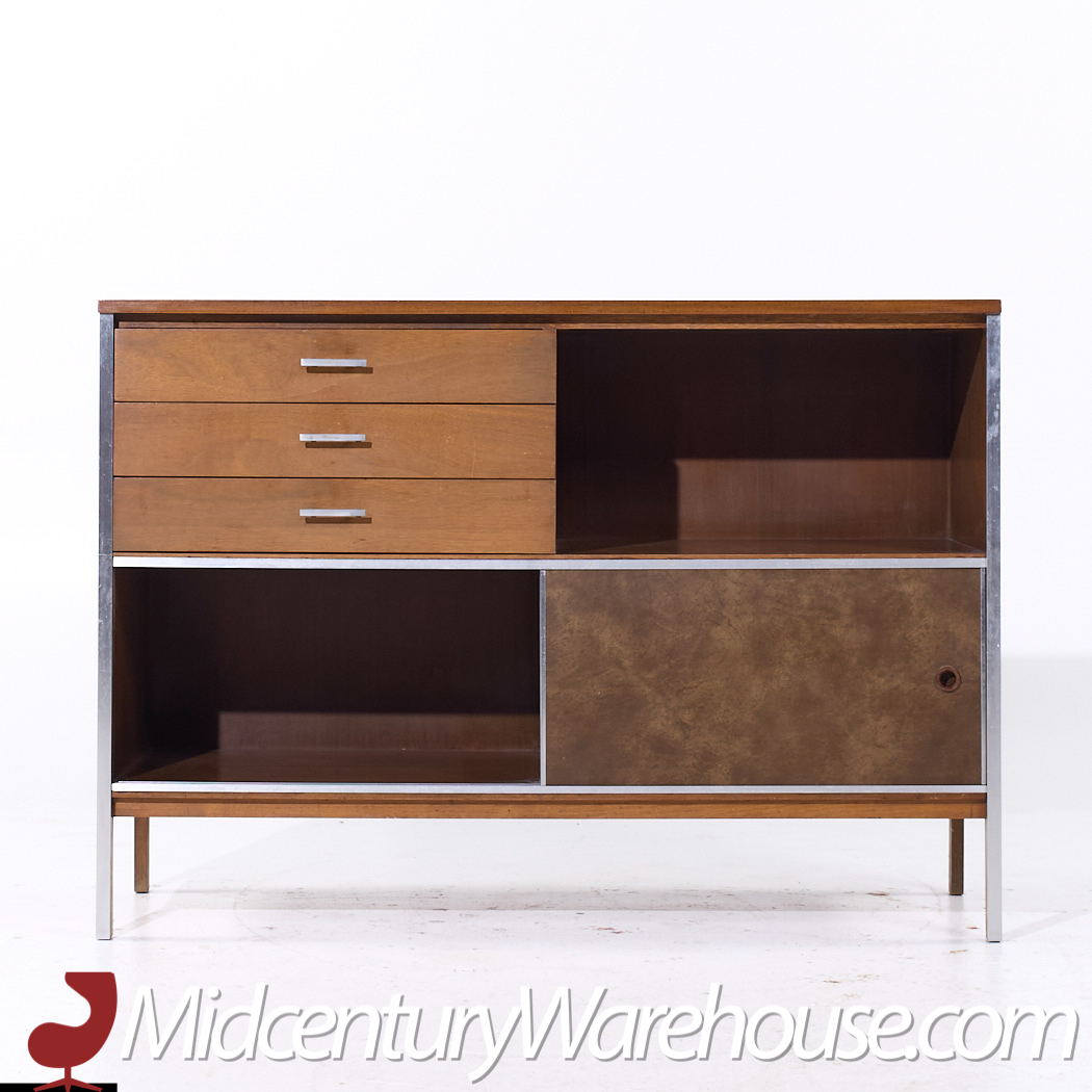 Paul Mccobb for Calvin Linear Mid Century Walnut Credenza