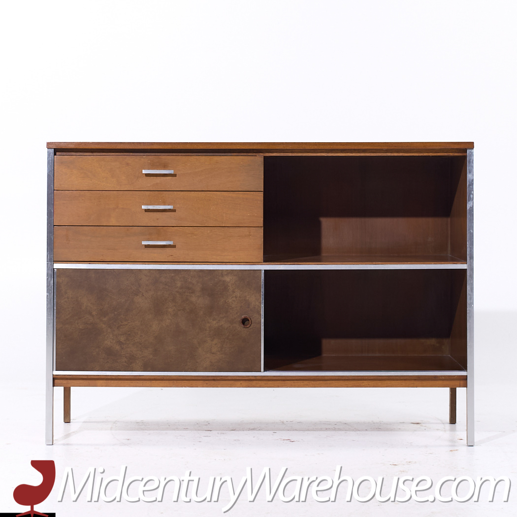 Paul Mccobb for Calvin Linear Mid Century Walnut Credenza