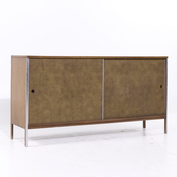 Paul Mccobb for Calvin Linear Mid Century Walnut Credenza