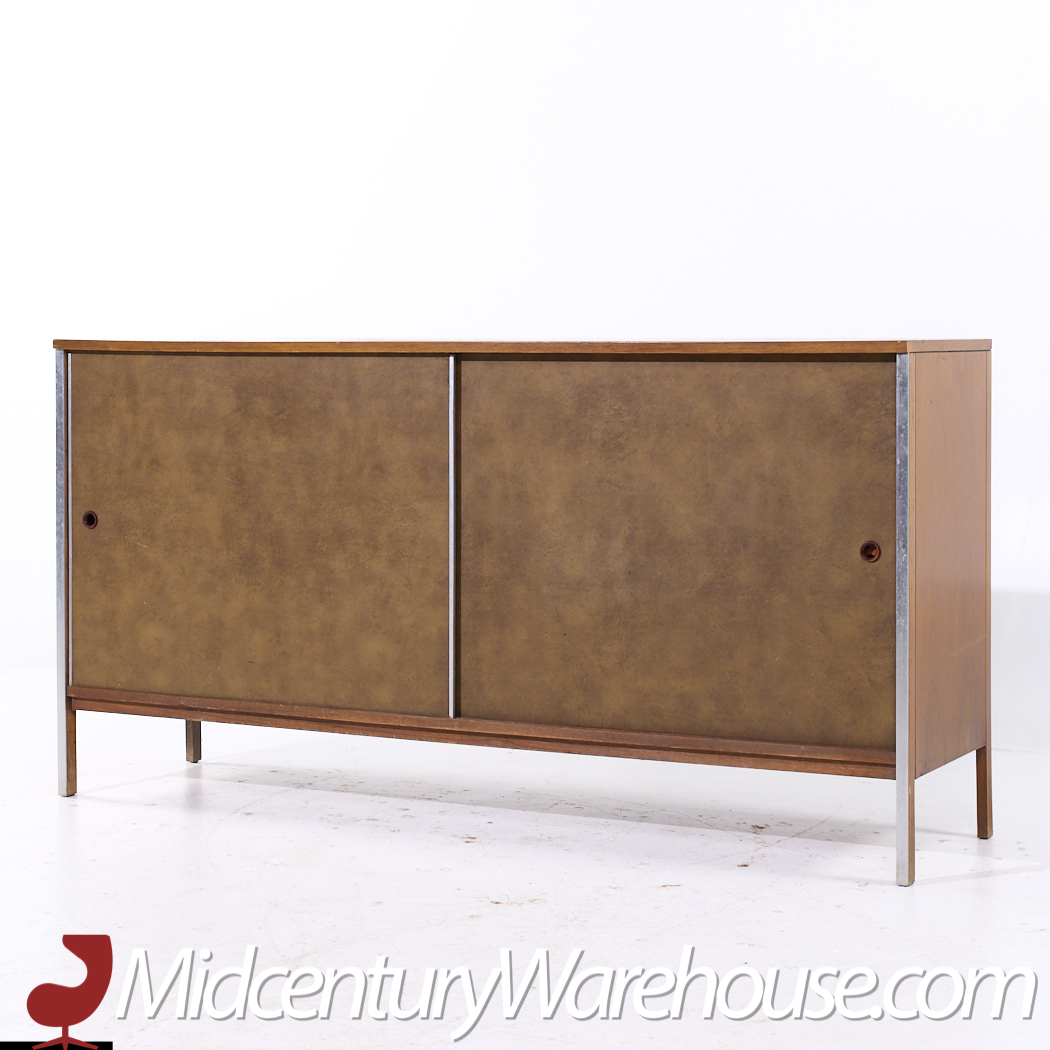 Paul Mccobb for Calvin Linear Mid Century Walnut Credenza