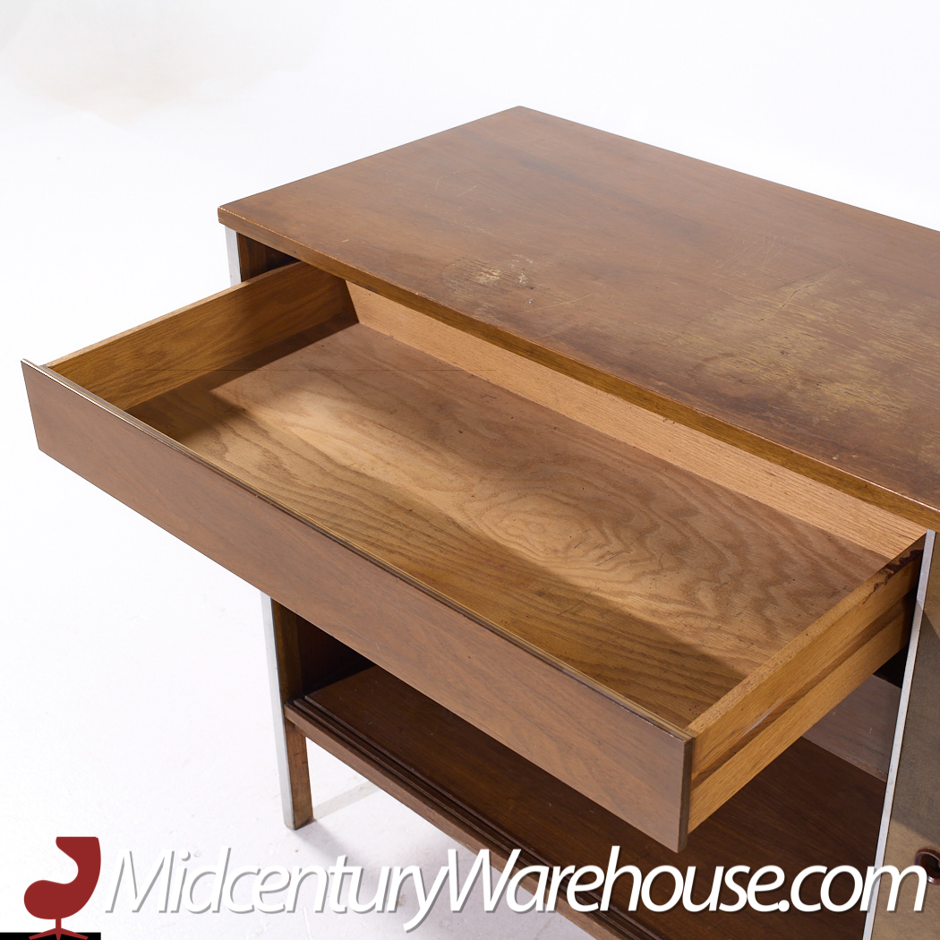 Paul Mccobb for Calvin Linear Mid Century Walnut Credenza