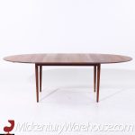 Peter Hvidt Style Mid Century Danish Teak Dining Expanding Dining Table with 2 Leaves