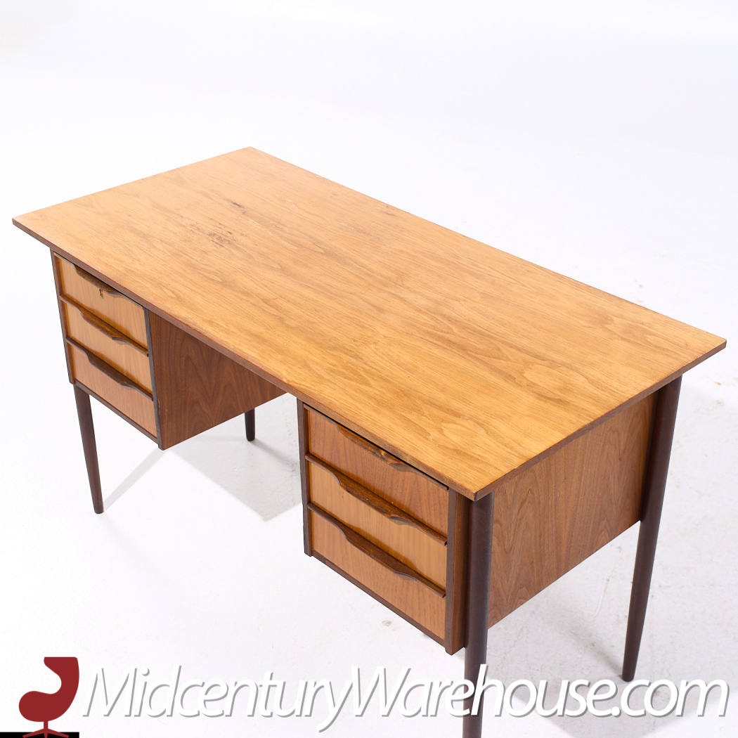 Peter Lovig Style Mid Century Danish Teak Desk