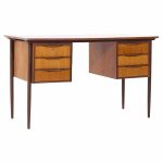 Peter Lovig Style Mid Century Danish Teak Desk | Mid Century Modern Furniture - Mid Century Furniture Chicago Peter Lovig Style Mid Century Danish Teak Desk