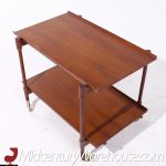 Poul Hundevad for Domus Mid Century Danish Teak Expanding Serving Bar Cart