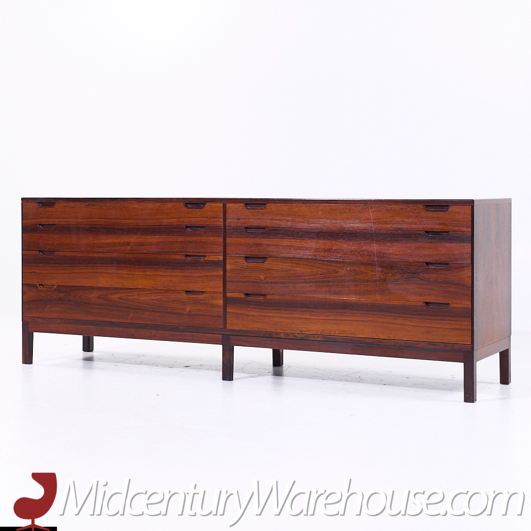 Svend Langkilde Møbler Mid Century Danish Rosewood Lowboy Dresser