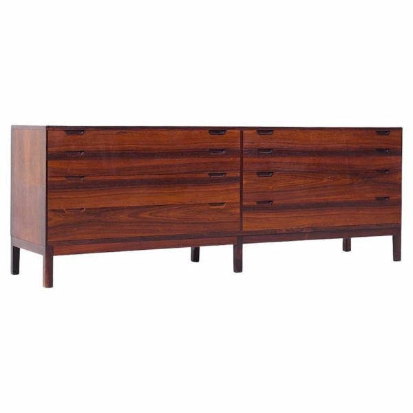 Svend Langkilde Møbler Mid Century Danish Rosewood Lowboy Dresser