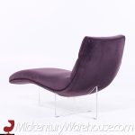 Vladimir Kagan Mid Century Erica Lucite Chaise Lounge