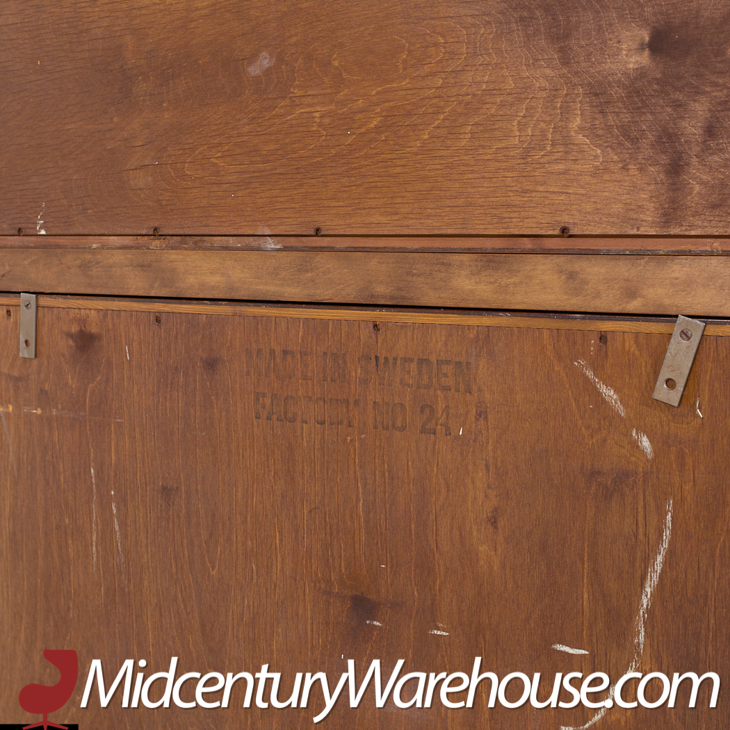 William Hinn Walnut Curved Front Highboy Dresser