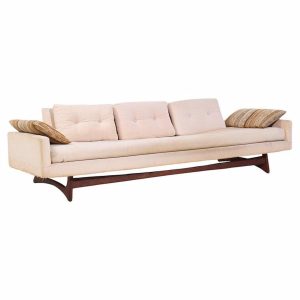 Adrian Pearsall for Craft Associates Mid Century Walnut Gondola Sofa