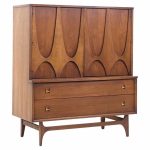 Broyhill Brasilia Mid Century Walnut Gentleman's Chest | Mid Century Modern Furniture - Mid Century Furniture Chicago Broyhill Brasilia Mid Century Walnut Gentleman's Chest