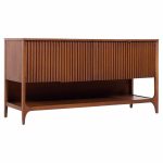 Broyhill Brasilia Mid Century Walnut Credenza | Mid Century Modern Furniture - Mid Century Furniture Chicago Broyhill Brasilia Mid Century Walnut Credenza