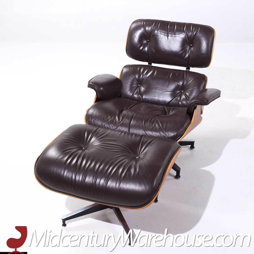 Charles and Ray Eames for Herman Miller Mid Century Eames Lounge Chair with Ottoman