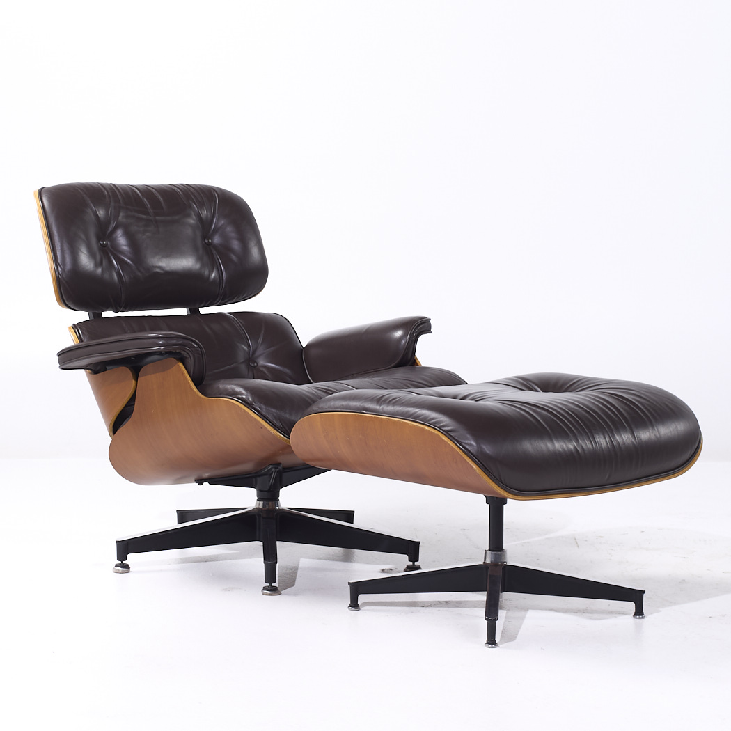 Charles and Ray Eames for Herman Miller Mid Century Eames Lounge Chair with Ottoman