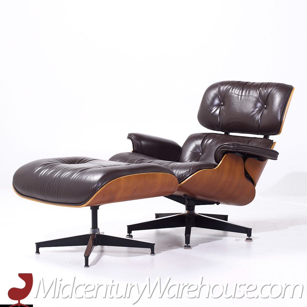 Charles and Ray Eames for Herman Miller Mid Century Eames Lounge Chair with Ottoman
