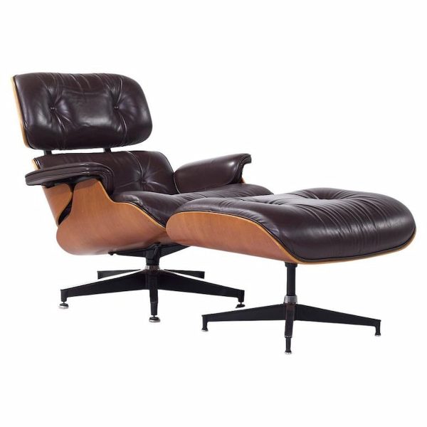 Charles and Ray Eames for Herman Miller Mid Century Eames Lounge Chair with Ottoman