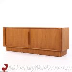 Dyrlund Mid Century Tambour Door Credenza | Mid Century Modern Furniture - Mid Century Furniture Chicago Dyrlund Mid Century Tambour Door Credenza