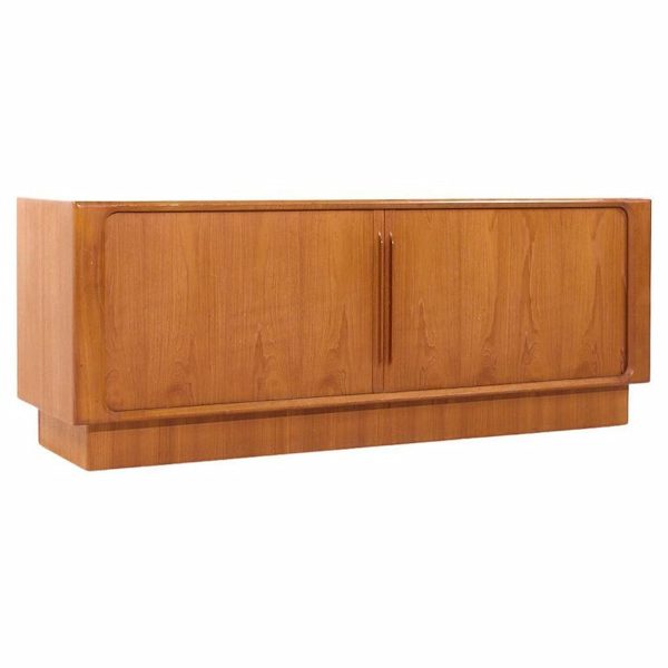Dyrlund Mid Century Tambour Door Credenza