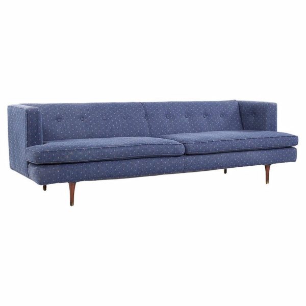 Edward Wormley for Dunbar Mid Century Walnut Sofa