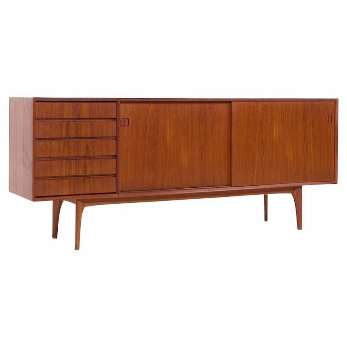 Erik Buch for Oddense Maskinsnedkeri Mid Century Danish Teak Credenza