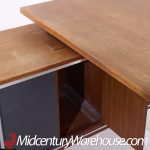 George Nelson for Herman Miller 9000 Series Mid Century Walnut Desk and Return