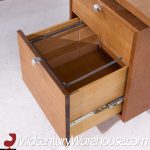 George Nelson for Herman Miller 9000 Series Mid Century Walnut Desk and Return