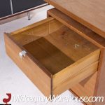 George Nelson for Herman Miller 9000 Series Mid Century Walnut Desk and Return