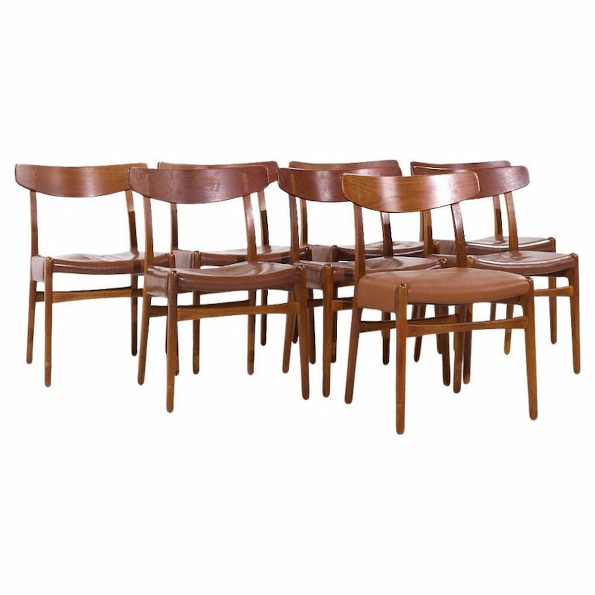 Hans Wegner for Carl Hansen Ch23 Teak Dining Chairs - Set of 8