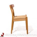 Hans Wegner for Carl Hansen & Son Ch23 Mid Century Danish Teak and Oak Dining Chairs - Pair