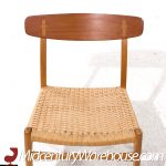 Hans Wegner for Carl Hansen & Son Ch23 Mid Century Danish Teak and Oak Dining Chairs - Pair