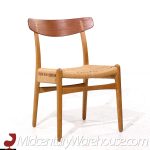 Hans Wegner for Carl Hansen & Son Ch23 Mid Century Danish Teak and Oak Dining Chairs - Pair