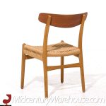 Hans Wegner for Carl Hansen & Son Ch23 Mid Century Danish Teak and Oak Dining Chairs - Pair