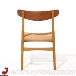 Hans Wegner for Carl Hansen & Son Ch23 Mid Century Danish Teak and Oak Dining Chairs - Pair