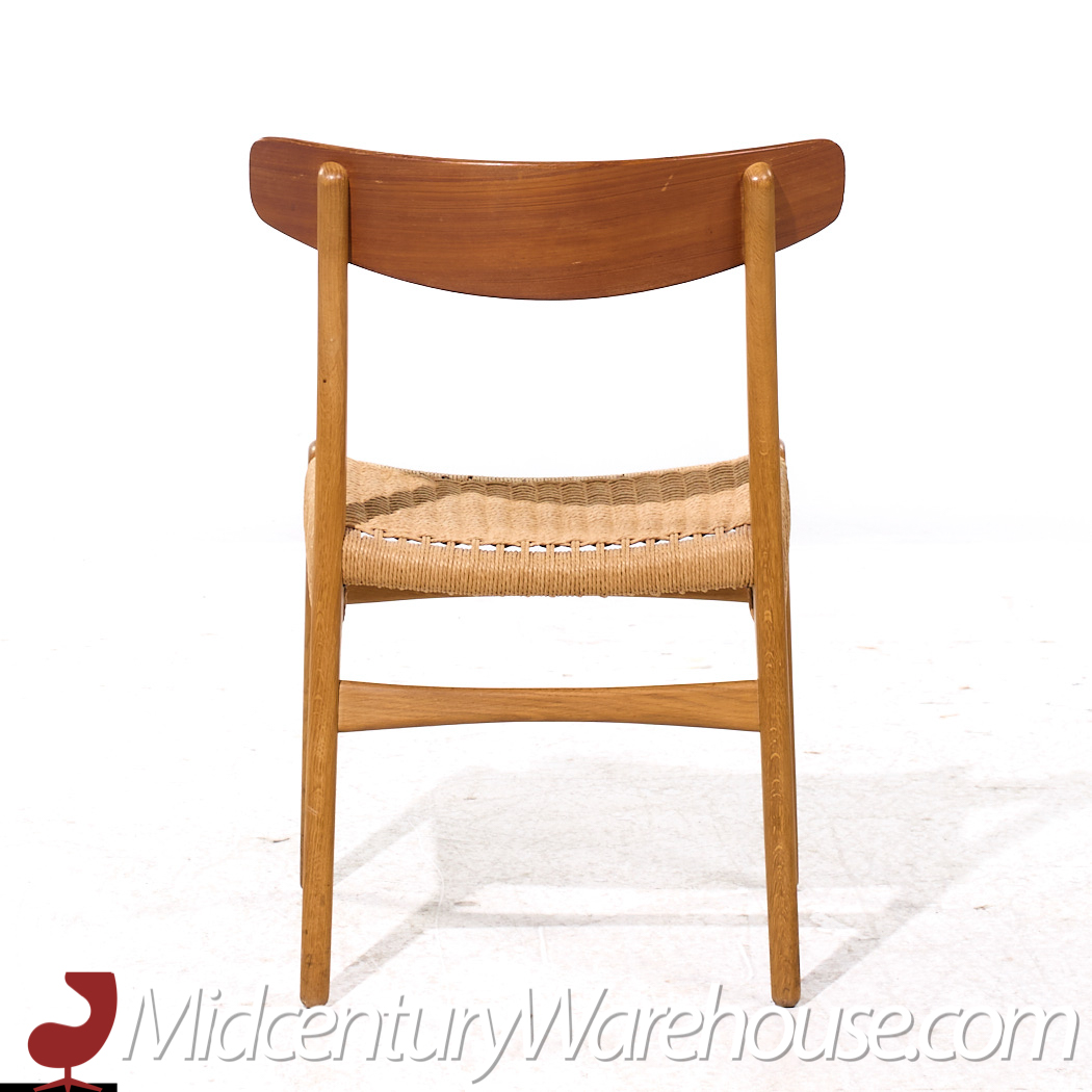 Hans Wegner for Carl Hansen & Son Ch23 Mid Century Danish Teak and Oak Dining Chairs - Pair