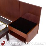 Hans Wegner for Getama Mid Century Danish Teak King Platform Bed with Nightstands