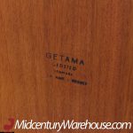 Hans Wegner for Getama Mid Century Danish Teak King Platform Bed with Nightstands