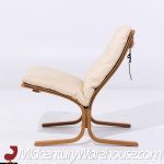 Ingmar Relling for Westnofa Mid Century Siesta Norwegian White Leather Bentwood Lounge Chair | Mid Century Modern Furniture - Mid Century Furniture Chicago Ingmar Relling for Westnofa Mid Century Siesta Norwegian White Leather Bentwood Lounge Chair