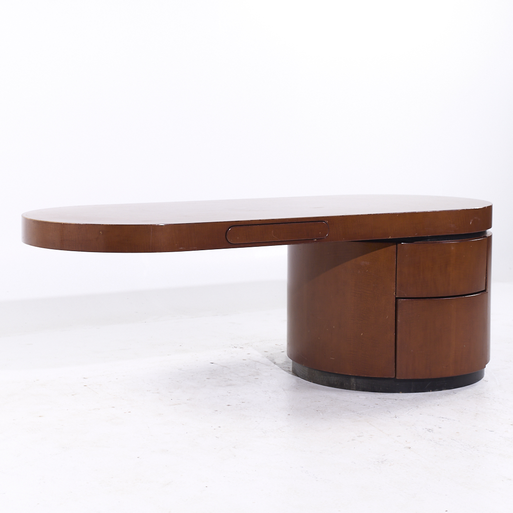 J. Wade Beam for Brueton Ponte Mid Century Walnut Cantilever Desk