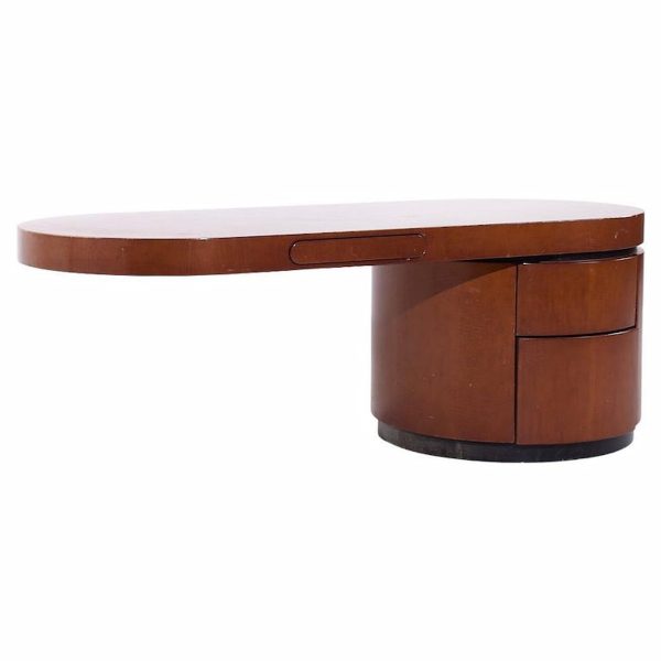 J. Wade Beam for Brueton Ponte Mid Century Walnut Cantilever Desk