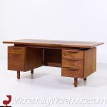 Jens Risom Mid Century Walnut Executive Desk