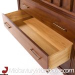 Kent Coffey Perspecta Mid Century Walnut and Rosewood Gentleman's Chest Dresser | Mid Century Modern Furniture - Mid Century Furniture Chicago Kent Coffey Perspecta Mid Century Walnut and Rosewood Gentleman's Chest Dresser