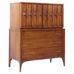 Kent Coffey Perspecta Mid Century Walnut and Rosewood Gentleman's Chest Dresser | Mid Century Modern Furniture - Mid Century Furniture Chicago Kent Coffey Perspecta Mid Century Walnut and Rosewood Gentleman's Chest Dresser