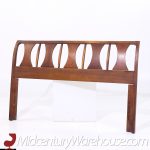 Kent Coffey Perspecta Mid Century Walnut and Rosewood Queen Headboard | Mid Century Modern Furniture - Mid Century Furniture Chicago Kent Coffey Perspecta Mid Century Walnut and Rosewood Queen Headboard